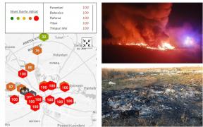 Poluare masivă în București. Mascații au descins din nou peste localnicii din Sintești care au otrăvit Capitala și i-au atacat cu furcile pe comisarii de Mediu
