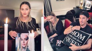 Madonna, din nou în centrul controverselor după ce a apărut într-o poză cu cuțitul la gât. Fanii o acuză că glorifică violența