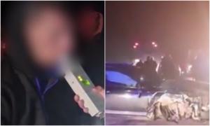 Un tânăr din Caraş-Severin, care băuse cu mai mulţi prieteni, s-a izbit violent cu maşina de un cap de pod