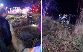 Inconştienţa unui şofer de 23 de ani a trimis şase oameni în spital, în urma unui accident grav pe o şosea din Gorj