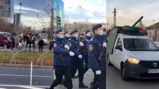 Jandarmii, vedetele nedorite ale paradei de 1 Decembrie. Toate momentele penibile care au devenit virale de Ziua Naţională