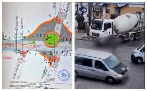 Intersecția morții din Popești-Leordeni. În locul în care o femeie a fost zdrobită de o betonieră nu există trecere de pietoni