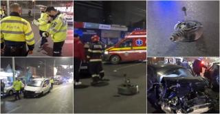 8 maşini avariate şi 6 victime, bilanţul unui accident produs de un şofer teribilist din Drobeta-Turnu Severin. O femeie însărcinată, printre victime
