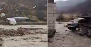 Zeci de localităţi din ţară, măturate de ape în doar câteva ore. Oamenii şi-au părăsit casele de teama viiturilor.  "E jale!"