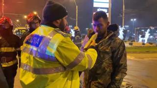 Un șofer beat criță a făcut prăpăd pe o șosea din Baia Mare. Tânărul abia se ținea pe picioare