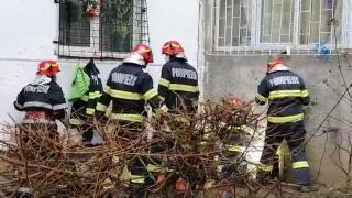 Femeie blocată timp de 9 ore într-o crăpătură dintr-un bloc, după ce a încercat să salveze o pisică în toiul nopţii