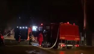 Panică, seara trecută, în Eforie Nord. În doar câteva minute un nor negru de fum a acoperit cerul