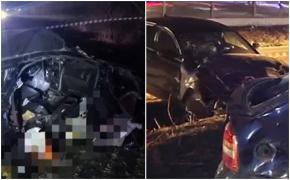Tragedie în Teleorman. Doi bărbaţi au murit, după ce maşinile s-au făcut praf în urma unui impact frontal. Alte două persoane, în stare gravă