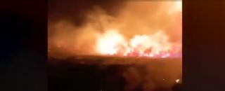 Incendiu uriaş de vegetaţie în Prahova. 50 de hectare cuprinse de flăcări