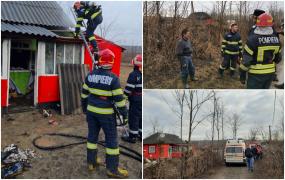 Două fetiţe de 3 şi 4 ani, la un pas de moarte după ce casa a luat foc. Copilele fuseseră lăsate în grija surorii de 11 ani, care a apucat să dea alerta