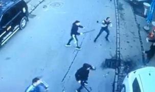 Război între clanuri, pe o stradă din Lugoj. Două familii s-au luat la bătaie cu răngi, bâte și topoare