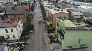 Imagini apocaliptice. Zeci de case au fost distruse de o furtună care a provocat haos în Polonia și Germania