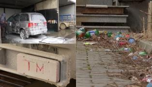 Primăria Timişoara, amendată din nou de Garda de Mediu. Mizeria de pe străzile oraşului, motiv de profit pentru spălătoriile auto