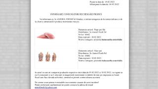 Pericole în farfurie: pui contaminat cu Salmonella şi metal descoperit în pizza. Alertă alimentară în magazine din ţară