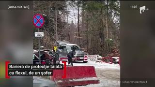 De ce sunt revoltaţi şoferii pe bariera către Cota 1400 din Sinaia. Un bărbat a tăiat-o cu flexul la coborâre