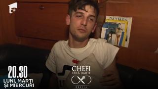 Noapte „de coșmar” pentru concurenții de la Chefi fără limite: "Suntem cu pluta pe apă!"