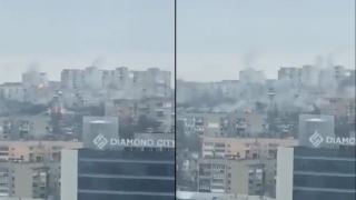 Imagini dure cu bombardamentul asupra oraşului Harkov. Rachetele GRAD folosite într-o zonă civilă: "Zeci de morţi, sute de răniţi. Lumea trebuie să vadă oroarea asta"