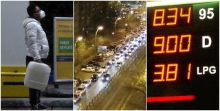 "Aoleu! Hai, că prindem fix modificarea". La o benzinărie din Militari, preţul la pompă s-a schimbat chiar sub ochii şoferilor