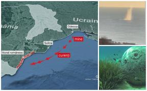 Când ar putea aduce valurile minele de război în România. Imagini care arată dezastrul provocat dacă explodează