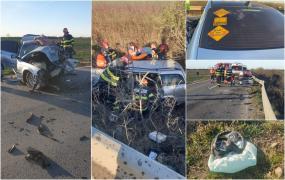 Familie spulberată de o şoferiţă care a intrat pe contrasens, în Timiş: Mama, tatăl şi fiul de doi ani au murit pe loc. Un băieţel de 7 ani singurul supravieţuitor