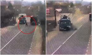 Femeie de 52 de ani din Maramureş, spulberată de un TIR. A fost târâtă câţiva metri, după ce a încercat să traverseze prin loc nepermis