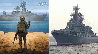 Ucrainenii au pus nava amiral "Moskva" pe 1 milion de timbre, înainte de a o lovi cu rachete Neptun