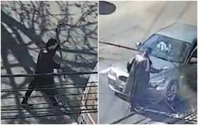 Bărbatul înarmat cu o bâtă, care a lovit la întâmplare maşinile din Baia Mare, a fost internat pentru o expertiză psihiatrică