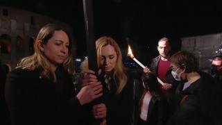 Manifest pentru pace. O ucraineancă și o rusoaică au purtat crucea în procesiunea de la Vatican