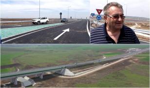 Primul drum expres din România, de 18 km, a ajuns deja "obiectiv turistic". Un şofer a venit de la sute de km să se plimbe pe el
