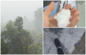 "Ferească Sfântul!". Grindină şi furtuni, după soare. Vremea s-a schimbat brusc, îngrozindu-i pe oameni: "Mamă! Şi ce vânt s-a pus!"