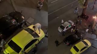 "Cheamă, mă, poliţia!". Două familii s-au luat la bătaie în centrul Capitalei. Motivul de la care a pornit scandalul