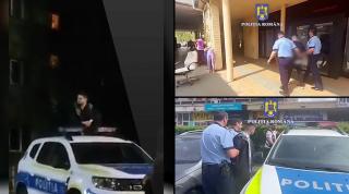 Studentul care a dansat manele pe mașina de poliție a ajuns de pe TikTok în arest