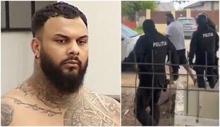 Interlopul Bebino, reținut de polițiști. Șeful clanului Sportivilor a fost săltat de mascați într-un dosar de șantaj și proxenetism