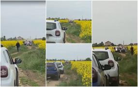 Mister în jurul cadavrului carbonizat descoperit într-o maşină în flăcări, într-un câmp de rapiţă de lângă Bucureşti: "Aici se cam dă foc. Nu te impacientezi când vezi fum"