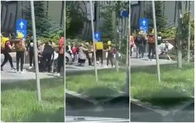 Un şofer de 68 de ani, făcut KO de un livrator Glovo. Incidentul a avut loc în faţa unui mall din Bucureşti