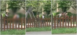 Bătaie cu bâte, pumni și picioare, într-un parc pentru copii din Baia Mare. Mai mulți tineri s-au răfuit sub privirile îngrozite ale micuților care se jucau