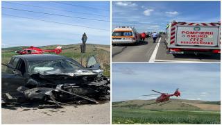 Accident grav în judeţul Tulcea. Cinci oameni au fost răniţi, trei dintre aceştia sunt ucraineni. A fost solicitat elicopterul SMURD
