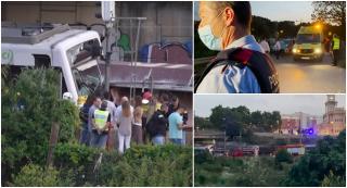 Un mort și zeci de răniți după ce un marfar a lovit în plin un tren de călători, într-o gară de lângă Barcelona, în Spania