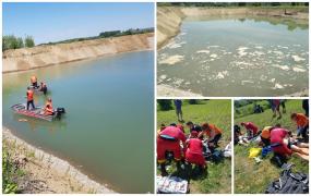 Doi fraţi, de 17 şi 21 de ani, au murit, după ce au căzut într-o baltă din apropierea râului Olt. Eforturile salvatorilor au fost în zadar