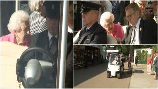 Regina Elisabeta a II-a a Marii Britanii a făcut turul Salonului Anual de Flori. Cât a costat cartul de golf cu care s-a plimbat