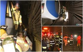 Filmul incendiului de la metrou: Două ore de haos şi panică în subteran. 25 de persoane au avut nevoie de îngrijiri medicale, două dintre ele au ajuns a spital