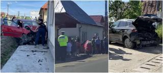 Un tânăr și-a bătut soția, a încuiat-o în garaj, apoi s-a urcat la volan și a făcut prăpăd pe o șosea din Maramureș