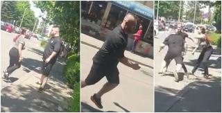 Un șofer și-a făcut dreptate cu pumnul, după o șicanare în traficul din Pitești. Bătaia a fost filmată, iar agresorul reținut