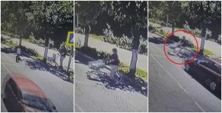 La un pas de tragedie, în ziua în care împlinea 21 de ani. Imagini de infarct pe o o trecere de pietoni din Găești