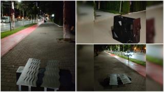 Două instalaţii de lumină realizate de un artist premiat la UNITER, furate din zona Copou, Iaşi. La ce sumă se ridică pagubele