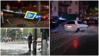 "S-a rupt cerul". Bilanţul pagubelor, după furtuna din Bucureşti. Oamenii au fost sfătuiţi prin mesaj RO-Alert să se adăpostească