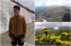 Reacţia lui Ionatan, un turist din Israel, după ce a mers pe Transalpina, cea mai înaltă şosea din România