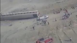 Grav accident feroviar în Iran, 10 oameni au murit şi 50 au fost răniţi. Trenul s-a ciocnit cu un excavator în apropierea şinei
