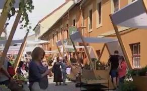 O stradă din Cluj-Napoca s-a transformat în grădină pentru un weekend