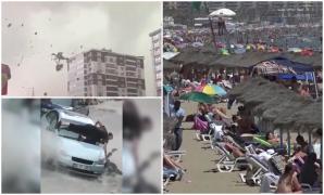 Europa, între fenomene extreme: Ploi torenţiale în balcani, caniculă extremă în Spania. Un mort şi 11 răniţi din cauza unei furtuni, în Turcia